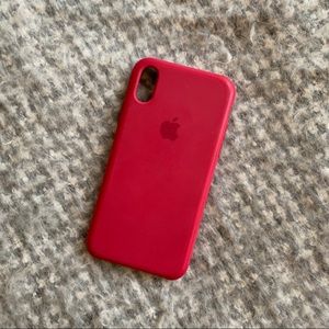 Rose pink iPhone X case
